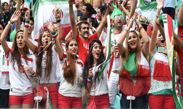 مشجعات إيرانيات في كأس العالم 2014