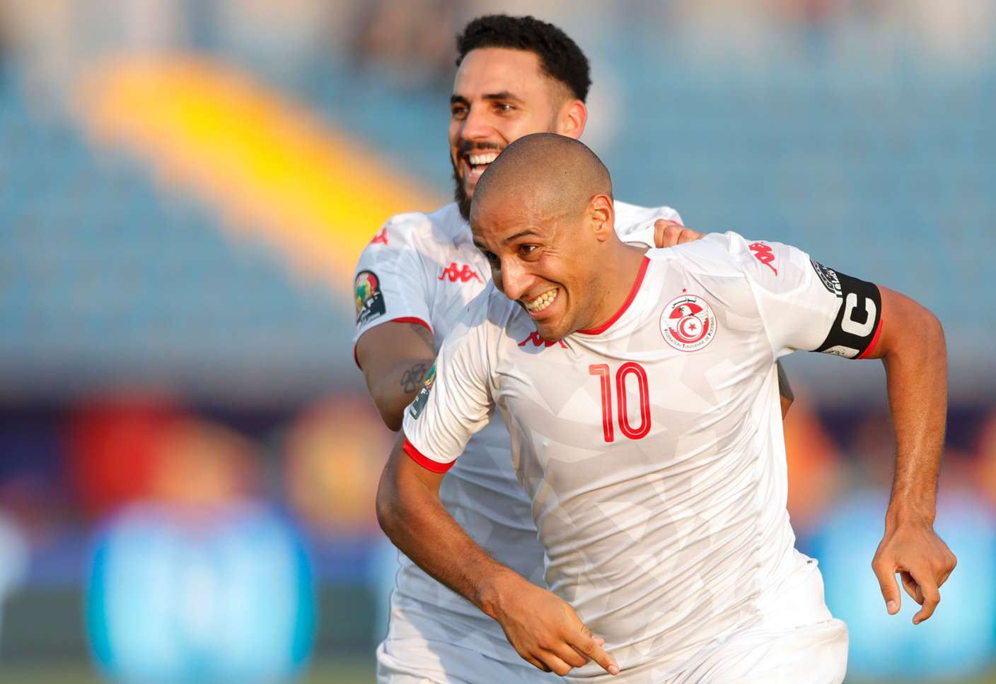 احتفال لاعبو تونس بالتعادل