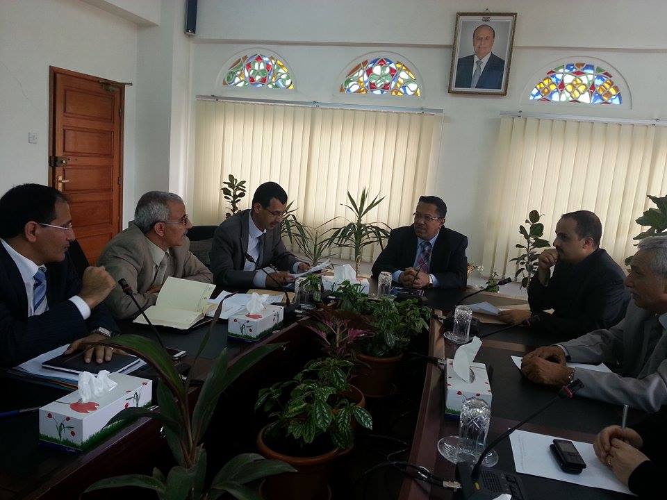 الاستاذ معمر الارياني وزير الشباب والرياضة مع نائب رئيس الوزراء 